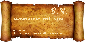 Bernsteiner Mónika névjegykártya